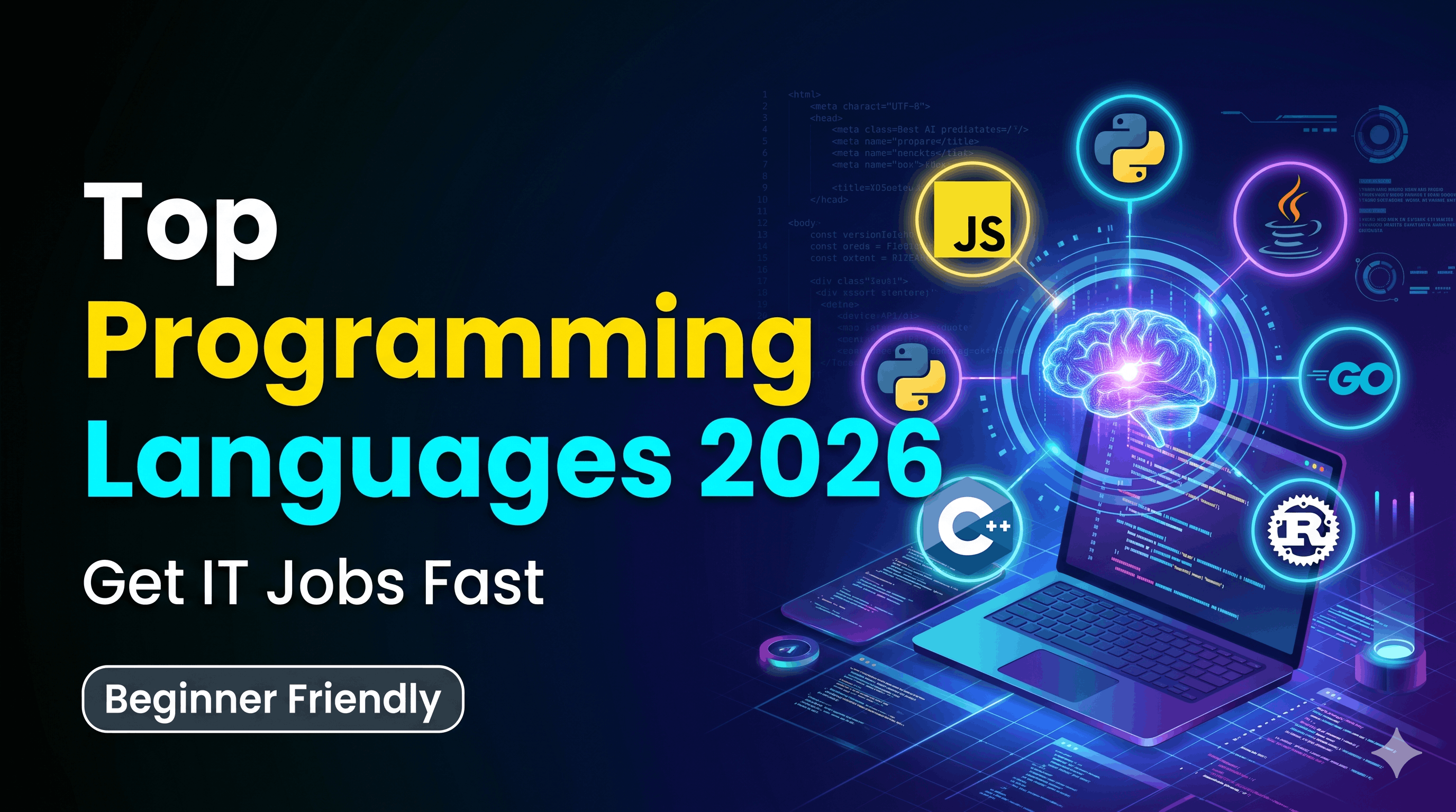 Best programming languages in 2026 to get IT jobs (Beginner to Intermediate guide)