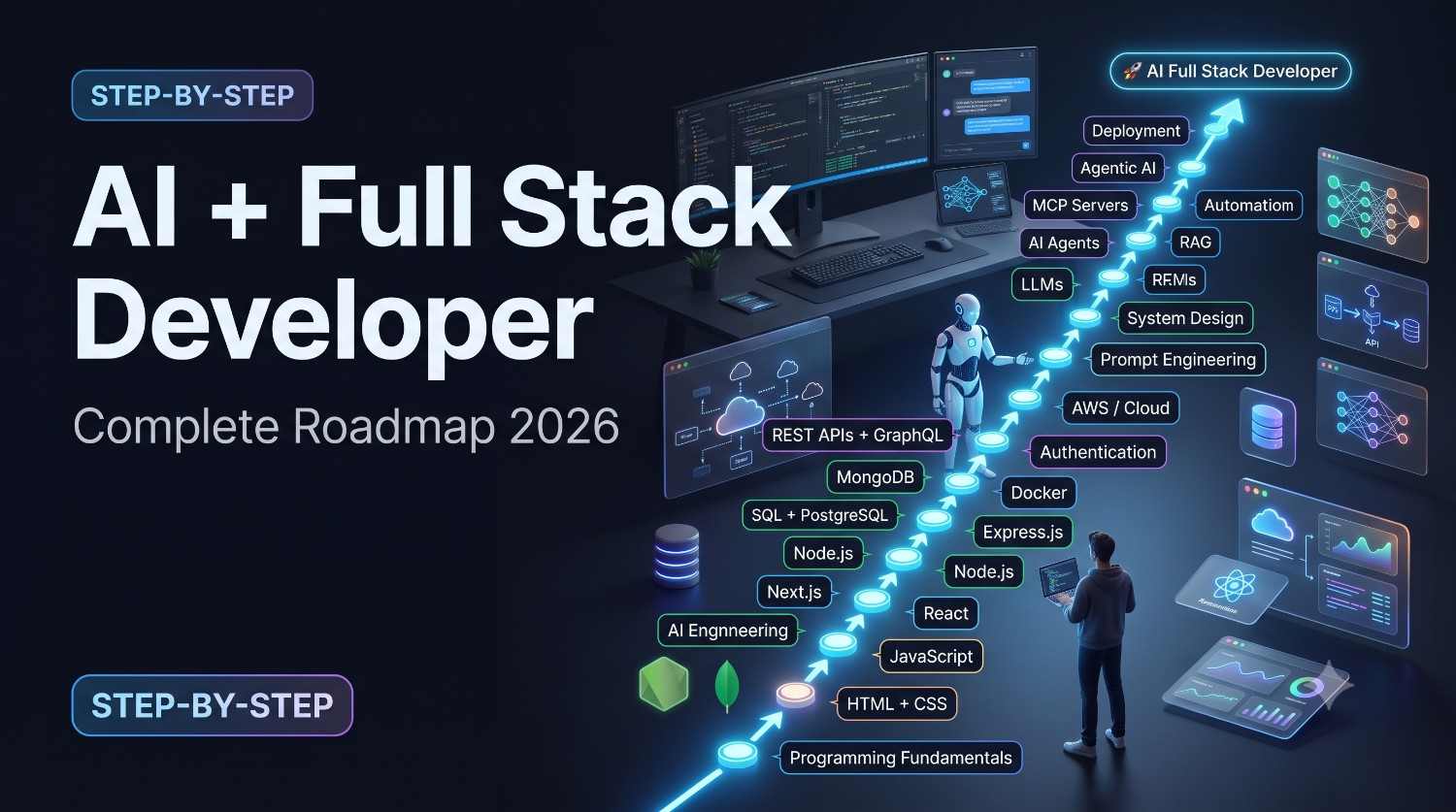 Roadmap to Become an AI + Full Stack Developer in 2026